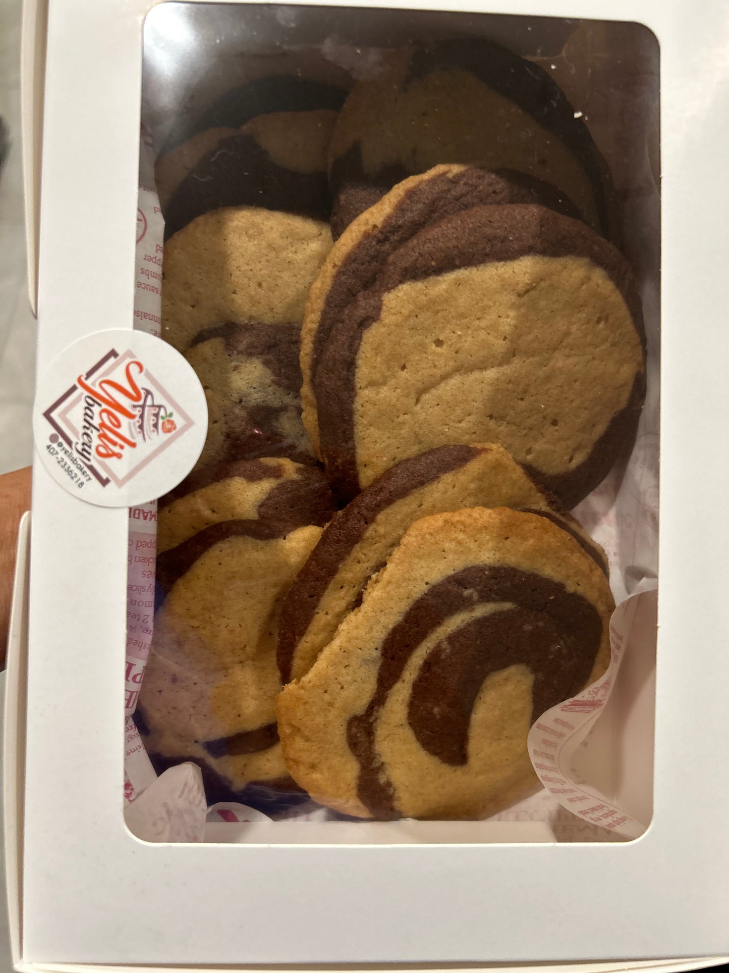 Marbled chocolate sugar cookies