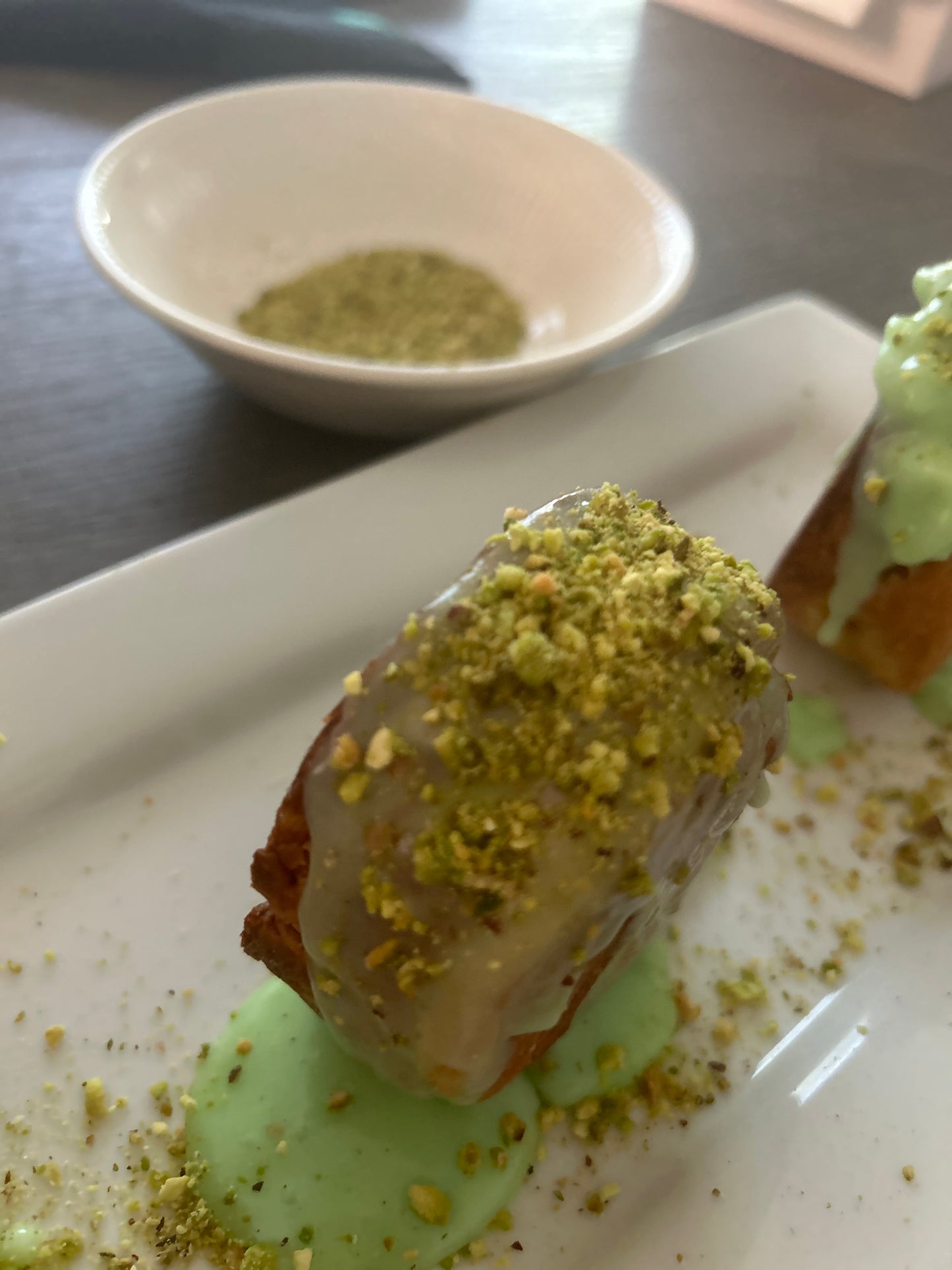 Pistachio New York roll.