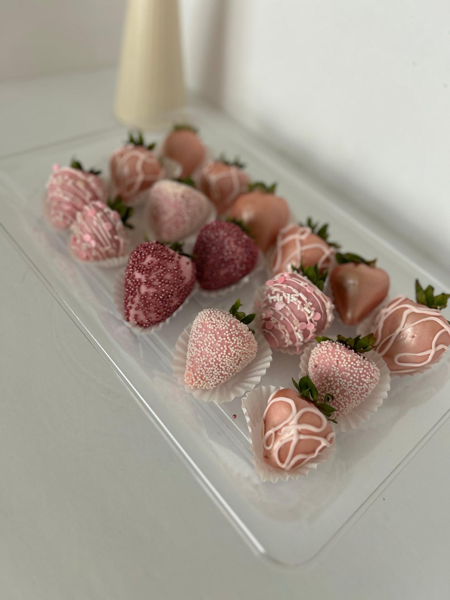 Decorated strawberries