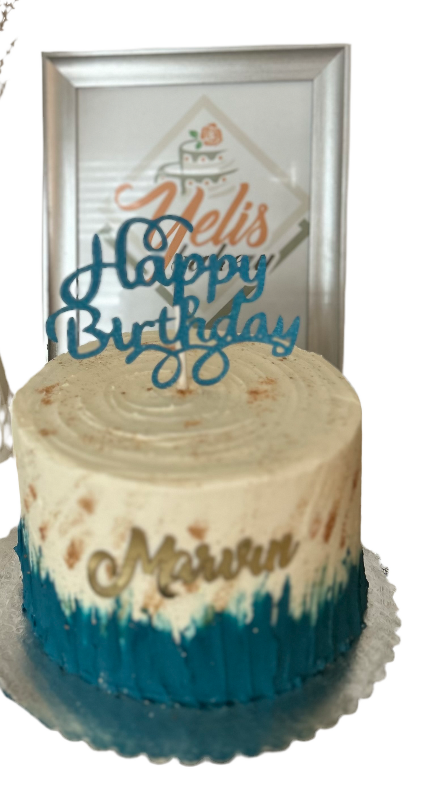 Blue Birthday Cake