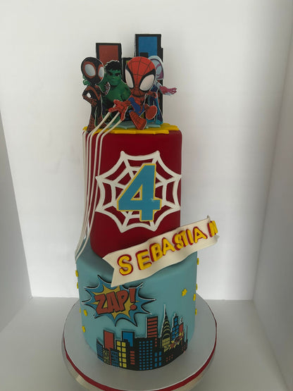 Spiderman cake