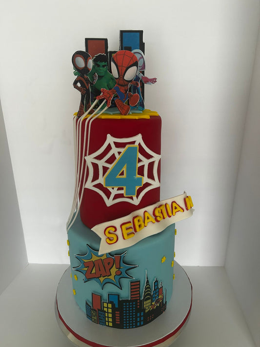 Spiderman cake