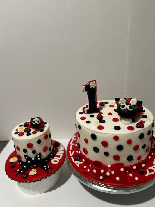 pastel de mariquita