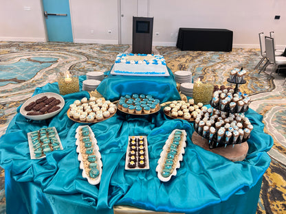 Themed Dessert table for Anniversaries.( Does not include decoration)