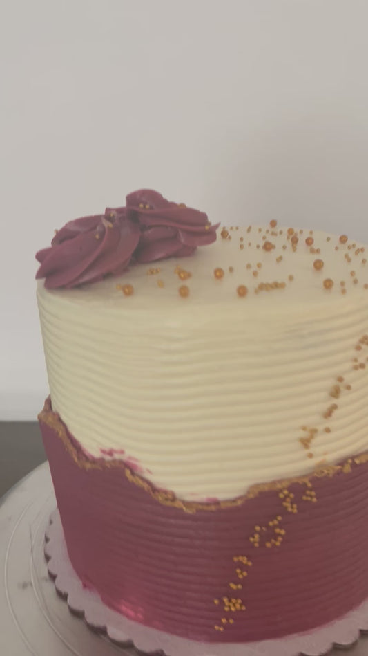Red Buttercream Cake
